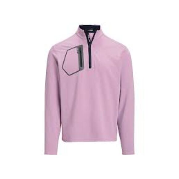 Polo Ralph Lauren RLX Quarter Zip PullOver Stretch Jersey Knit Sweatshirt Size L - Picture 3 of 13